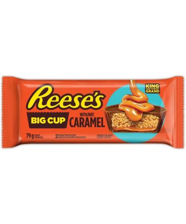 REESE'S Big Cup with Caramel Box Set Holiday Candy Reese's Candy Chocolate Candy Candy for Kids Bulk Bag 79g (Pack of 16) - Buy Online on SooperMarket.com
