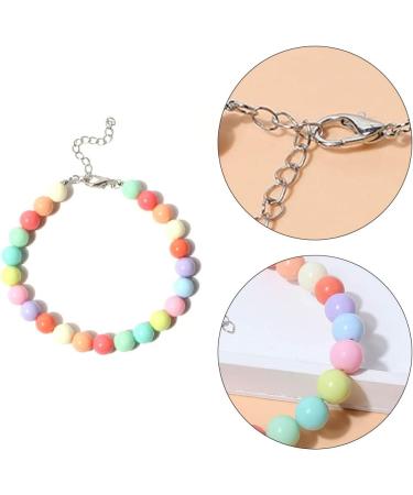 Colorful Dog Pearl Necklace & Adjustable Pet Collar - Stylish Jewelry for Mini Breed Dogs & Cats - Buy Online on SooperMarket.com