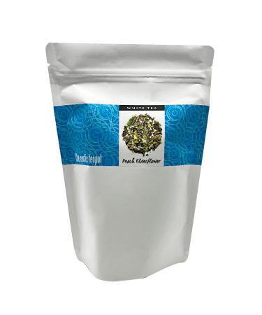 The Exotic Teapot - Peach Elderflower White Tea 75g Pouch Loose Leaf Pai Mu Tan 75 g Pouch (Pack of 1)