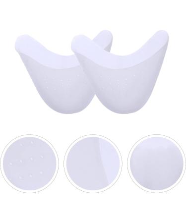 Women's Toe Separators & Ballet Shoe Cushions Set | Forefoot Toe Sleeves for Pumps | 2 Pcs White Pumps Cushions - 11x9.2cm - Buy Online on SooperMarket.com