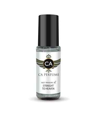 CA Perfume Impression of Straight To Heaven For Men Replica Fragrance Body Oil Dupes Alcohol-Free Essential Aromatherapy Sample Travel Size Concentrated Long Lasting Attar Roll-On 0.14 Fl Oz/4ml-X1