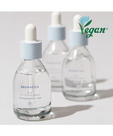 AROMATICA Aloe Hy-ffective Serum 40% Hyaluronic + Vitamin B5 | 30ml | Hydrating Facial Serum | Firming & Anti-Aging | All Skin Types - Buy Online on SooperMarket.com