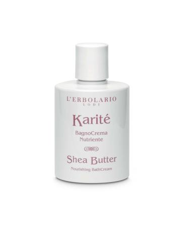 L Erbolario Shea Butter Nourishing Bath Cream - Nourishing Body Wash - With Fair Trade Shea Butter - Paraben and Sulfate Free Shower Gel - 10.1 oz