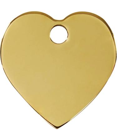 Buy RedDingo Brass Dog Tag - Medium Heart | Durable Customizable Pet ID Tags for International Shipping - Buy Online on SooperMarket.com