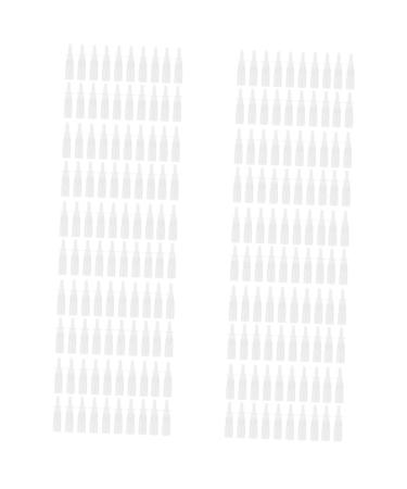 MAGICLULU 200 Pcs Small Bottle Glass Containers Travel Container Squirt Bottle for Hair Waterbottle Eye Patches for Adults Nasal Drip Spray Bottle 10ml Small Empty Bottle White Pe