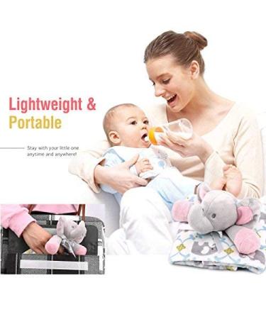 Zooawa Elephant Loveys for Babies - Unisex Security Blanket and Plush Toy for Newborns - Soft and Soothing Baby Gift - Multiple Colors Available - Buy Online on SooperMarket.com