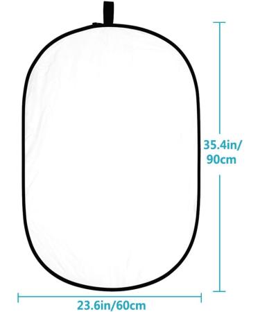 Neewer 5-in-1 Photography Light Reflector Kit with 6-Pack Clamps - 24x35 inches Collapsible Oval Reflector Disk for Photo Studio - Buy Online on SooperMarket.com