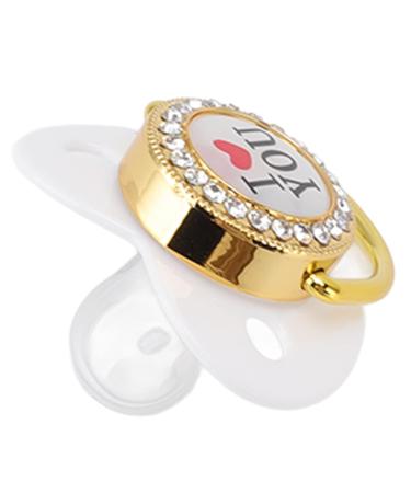 Bling Dummy Pacifier Set | Exquisite & Attractive Gifts | Healthy Design for Newborns | Prevents Loss | Perfect for Parties - Buy Online on SooperMarket.com