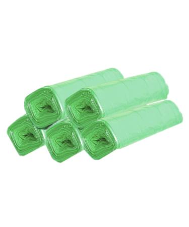 tbpersicwT 100Pcs 5 Rolls Point Break-Style Thicken Household Garbage Waste Trash Bags Garbage Bag - Green