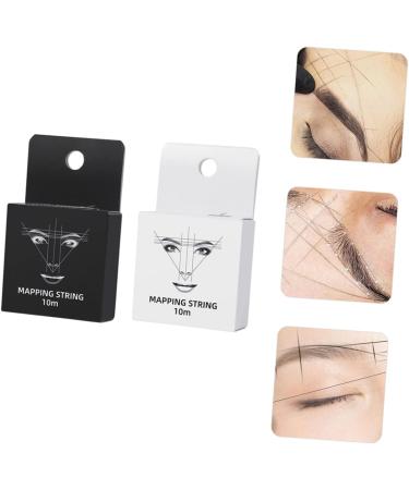 Angoily 2pcs Ink Eyebrow Makeup Stencil Makeup Brow Ruler Cosmetics Accessory Wire Box Draw a Line - Buy Online on SooperMarket.com