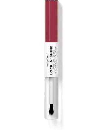 Wet n Wild Megalast Lock n' Shine Lip Color & Clear Gloss, Utaupia Shade - Vitamin E & Jojoba Oil Formula - Buy Online on SooperMarket.com