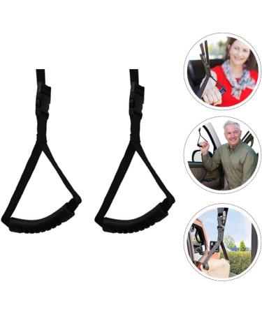 Adjustable Auto Grab Handles for Elderly - 2pcs Non-Slip Car Safety Assist Device (Black) - Buy Online on SooperMarket.com