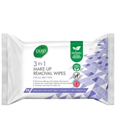 PURE WIPES 3 IN 1 MAKE UP REMOVER