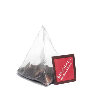 Birchall Tea Bags Red Berry & Flower Tea Gift Taste of Red Berry & Flower Tea - A Treat for Your Palate 6 Boxes of 15 Plant-Based Prism Tea Bags 1 Count (Pack of 6)