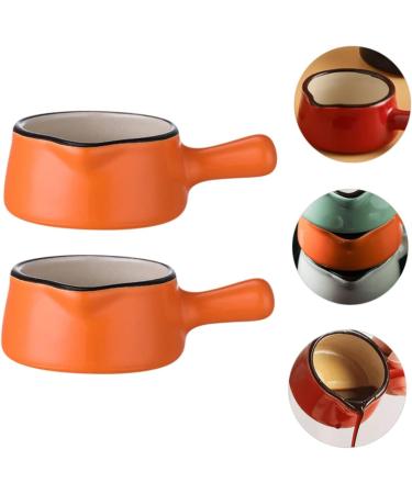 MAGICLULU 6 Pcs Mini Sauce Dish Milk Pasta Cooker Condiment Pot Coffe Creamer Espresso Mugs Coffee Mini Butter Seasoning Serving Dishes Dipping Sauce Bowls Sushi Drying Rack Ceramics Baby 8X5X3CMx3pcs Orangex3pcs - Buy Online on SooperMarket.com