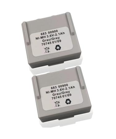 (Pack of 2) 3.6V 68300900 2100mAh Rechargeable Ni-MH Battery for Crane Remote Control Battery 68300900