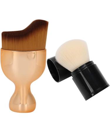 Makeup Brush Portable Curve Black Foundation Brush Foundation Multifunction for Girls Ladies Women Makeup - Buy Online on SooperMarket.com