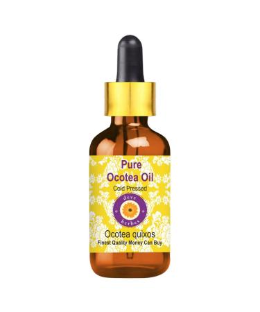 Deve Herbes Pure Ocotea Oil (Ocotea quixos) with Glass Dropper Cold Pressed 100ml (3.38 oz)