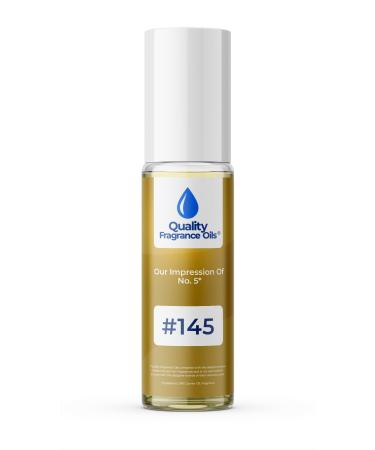 Quality Fragrance Oils' Impression #145 Inspired by No. 5 (10ml Roll On) No. 5 Impression #145 0.34 Fl Oz (Pack of 1)