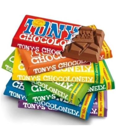 Tony's Chocolonely Chocolate 7 x 180g Bars Mixed Case Tasty And Twisty Treat Gift Hamper For Birthday Christmas Sold By Kidzbuzz - Buy Online on SooperMarket.com
