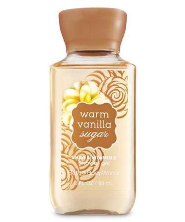 Bath & Body Works Signature Collection Warm Vanilla Sugar Shower Gel  TRAVEL Size 3 FL OZ