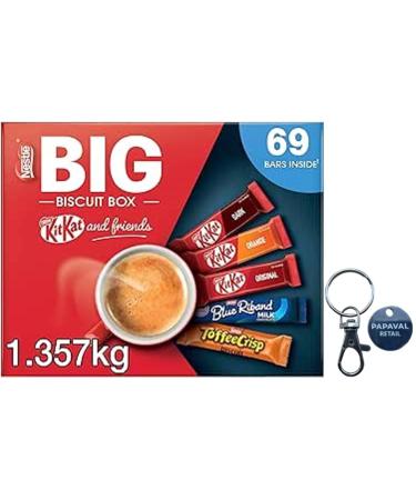 The Big Biscuit Variety Box 69 Chocolate Biscuit Bars with Key Ring (1)
