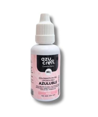 Azucren Oil Based Food Gel Colouring Pink Ideal for Chocolate Buttercream and Cream 30 G