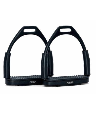 AMKA stirrups with joint black safety stirrups stirrups in 10 12 and 13 cm step width