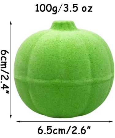 QINGQIU 6 Pack Halloween Pumpkin Bath Bombs with Squishy Toys - Ideal Halloween Treat Bags Gifts for Kids - Buy Online on SooperMarket.com
