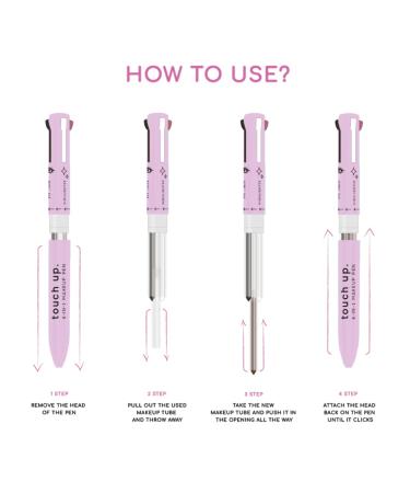 Katelia Beauty 4-in-1 Makeup Pen: Eye Liner, Brow Liner, Lip Liner, Highlighter - Refill - Buy Online on SooperMarket.com
