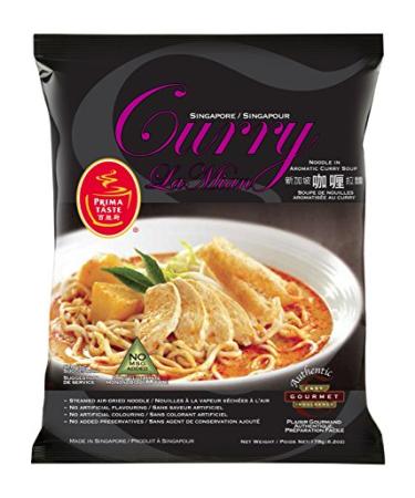 Prima Taste Curry La Mian, Singapore, 178g/6.2oz,(Pack of 12) 6.2 Ounce (Pack of 12)