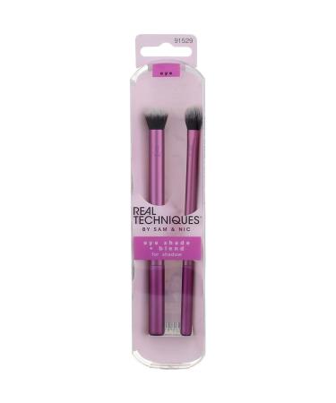 Real Techniques by Samantha Chapman Eye Shade + Blend Brush Set 2 Piece