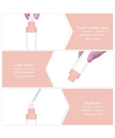 10pcs CAIYA Lip Gloss Containers with Large Brush - 9ml Empty Tubes for DIY Lipgloss (Light Orange) - Buy Online on SooperMarket.com