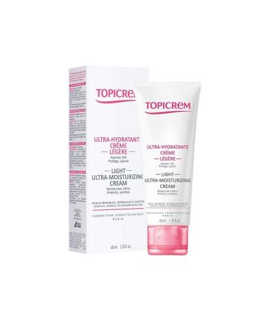Topicrem Light Ultra-Moisturizing Cream 40ml - Hydrating Skin Care for All Skin Types | International Shipping Available - Buy Online on SooperMarket.com