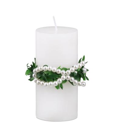 Bofunx drip protection Candle wreath christening candles Books Skin Sumper For Candles With Baptism Fish Decorative Candle skirt for christening candle communion candle Wedding candle pearls fish