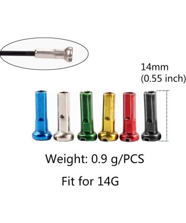 Juland 72 PCS Black Bike Spoke Nipples End Caps for 14G Mountain & Road Bicycles - Buy Online on SooperMarket.com