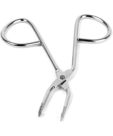 Lurrose Stainless Steel Eyebrow Tweezers Scissors - Professional Slant Tip Tweezer for Hair and Eyebrows, Silver - Buy Online on SooperMarket.com