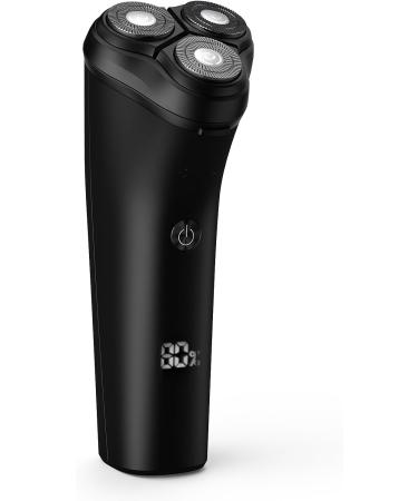 GeRRiT Electric Shavers for Men Rechargeable IPX7 Waterproof Electric Shaver Men's Rotary Shavers Electric Shaving Razors with LED Smart Screen