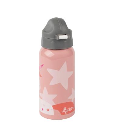 SIGIKID Stainless Steel Unicorn Drinking Bottle 400ml | Leak-Proof Shatter-Proof | Kids Ages 1+ | Pink/Grey - Buy Online on SooperMarket.com