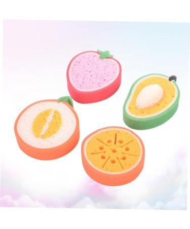 Angoily 12 Pcs Natural Bath Loofah Sponge Exfoliator - Fruit Decor Shower Tool for Exfoliating & Body Scrub - Ideal for Spa & Bath - Buy Online on SooperMarket.com