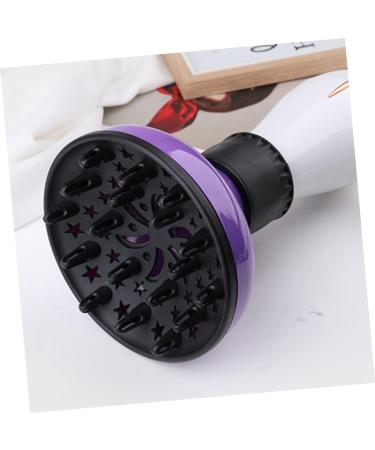 NOLITOY Hair Dryer Diffuser - Silicone Curly Hair Tool - Travel-Friendly Volume Hood - Purple Nylon Gale for Perfect Curls - Buy Online on SooperMarket.com
