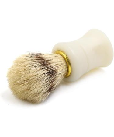 Ruilogod Jade White Bristle Barber Shop Shaving Brush - Premium Male Facial Beard Cleaning Tool for a Smooth Shave - Buy Online on SooperMarket.com