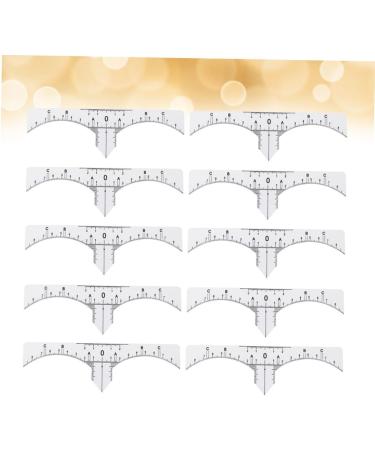 NOLITOY 20 Pcs Eyebrow Guide Measure Tool Microblading Eyebrow Ruler Artifact Disposable - Buy Online on SooperMarket.com
