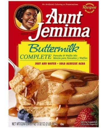 Aunt Jemima Complete Pancake Mix Buttermilk, 32-ounce Boxes (2 Boxes)
