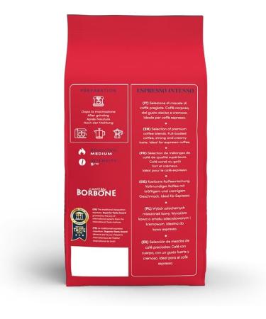 Caffe Borbone Coffee Beans 2.2 Pound (Pack of 1) (Espresso Intenso 9/10) Espresso Intenso 9/10 1 kg (Pack of 1) - Buy Online on SooperMarket.com