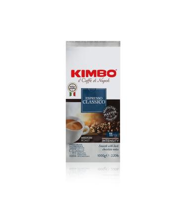 Kimbo Espresso Classico whole coffee beans medium roast 1kg bag Multi-coloured 1 piece (1 pack)