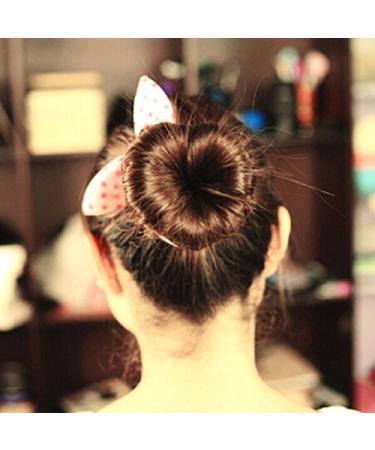 Heart-Shaped Black Hair Bun Maker - Create Beautiful Hair Donuts - Buy Online on SooperMarket.com