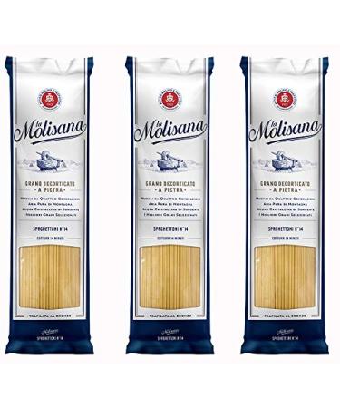 La Molisana Spaghettoni Spaghetti Bronzed N.14 Dried Pasta (3 x 500g) Med Diet