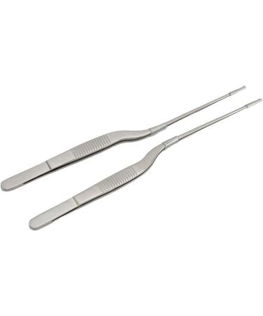 Premium Stainless Steel Curved Tweezers for Hearing Aids - 2 Pack with Corrosion Protection | Shop Internationally - Buy Online on SooperMarket.com