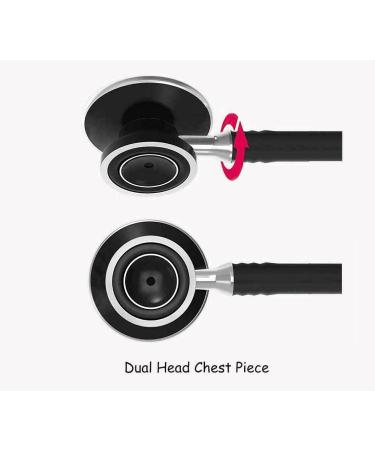 Saini_MEDICOS MCP Anchor Aluminium Dual Head Stethoscope - Premium Black Stethoscope for Doctors & Medical Students - International Shipping Available - Buy Online on SooperMarket.com